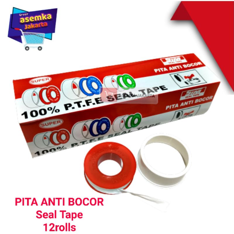 Seal Tape Pita 10 meter  Anti Bocor 12Rolls