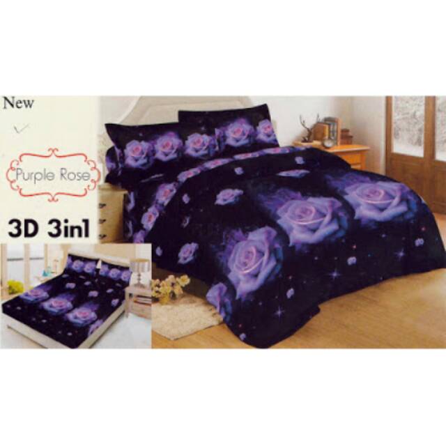 SPREI LADY ROSE KING B2 180 X 200 PURPLE ROSE