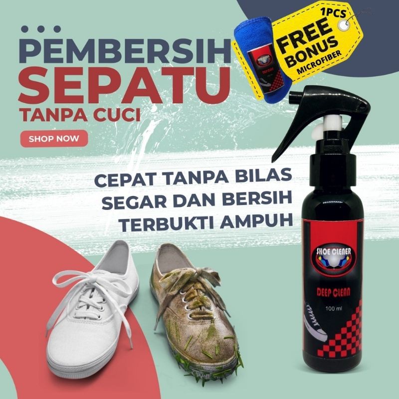 Pemutih Sepatu Pembersih Sepatu Tinggal Semprot Shoes Cleaner Pembersih Sepatu Sabun Sepatu Unyellowing Shoes DC03