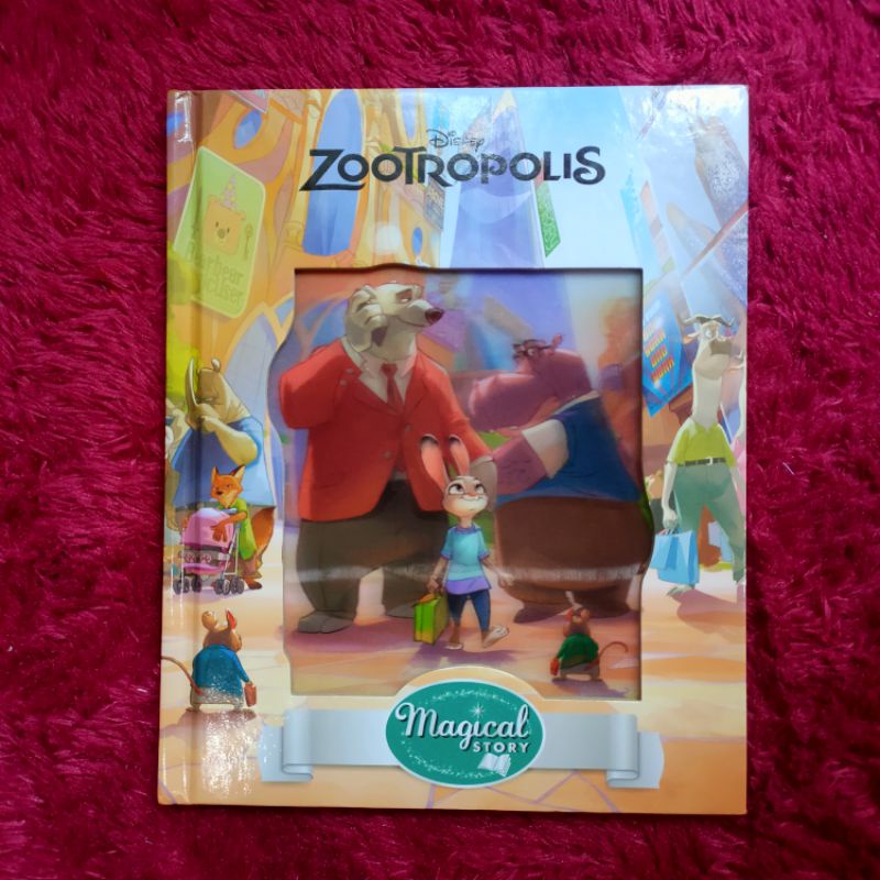 (HARD COVER BOOK BEKAS MASIH MULUS) Disney Zootropolis Hologram Cover Original Buku Cerita Magical S