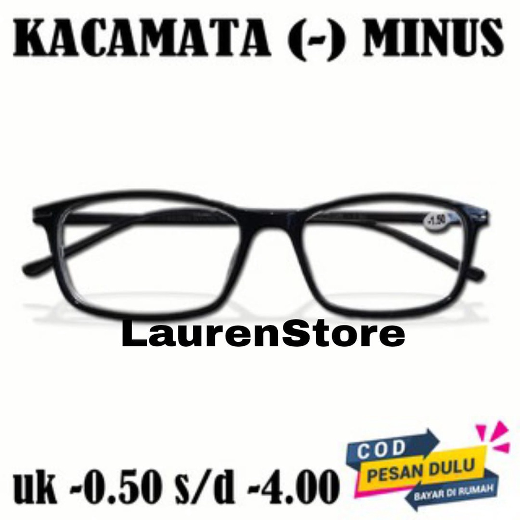 kacamata  minus dan rabun jauh baca frame kecil kotak besi tangkai  / Kacamata baca minus / kacamata