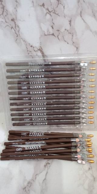 EYEBROW PENSIL ALIS USHAS PANJANG + SERUTAN  PER PCS [BPOM]