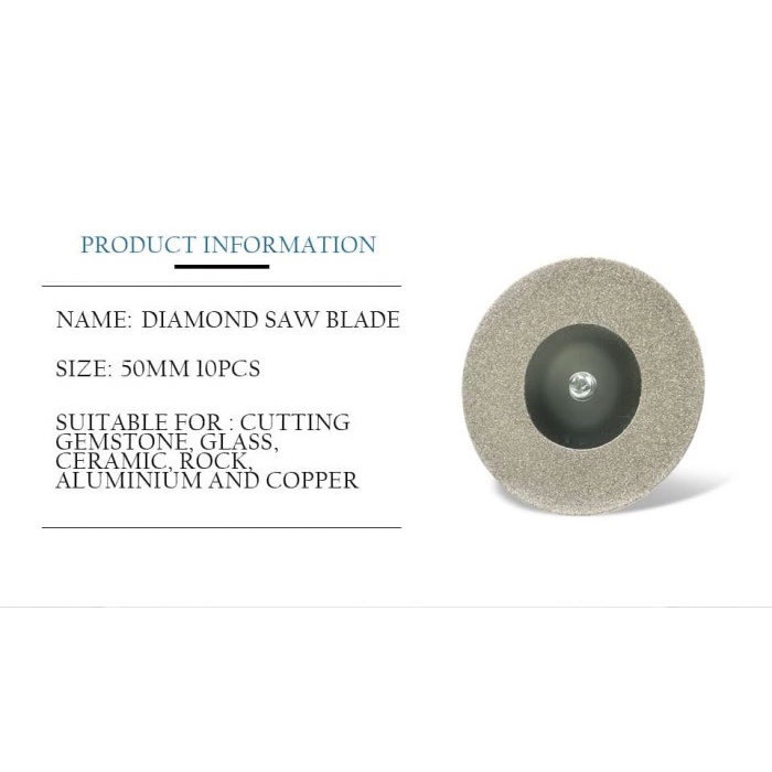 Mata Diamond 50mm Gerinda Potong utk Mini Grinder Wheel Cutting Disc