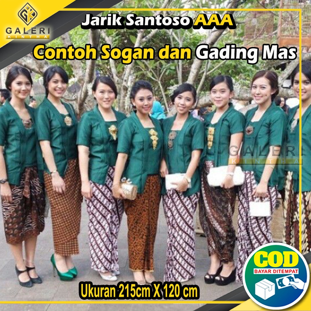 Kain Batik Jarik Santoso AAA Halus Panjang Tebal Unggul Jaya