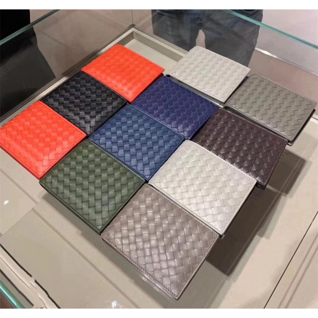 Bv Bottega Veneta men's wallet double discount wallet 30% discount wallet classic short woven wallet