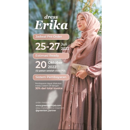 ERIKA DRESS BY GREENISM