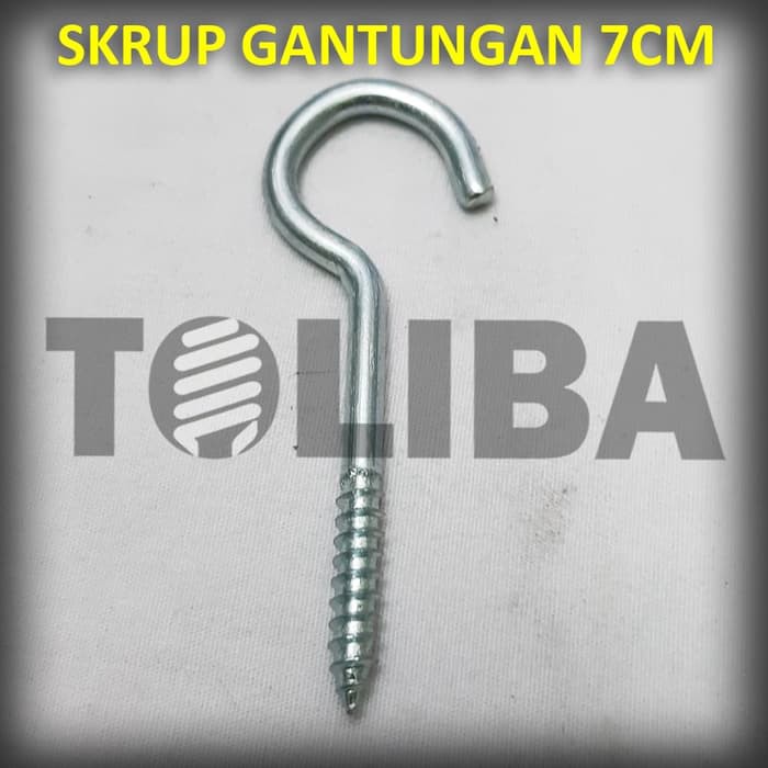 sekrup gantungan hook / sekrup skrup tanda tanya 7 cm gantungan burung