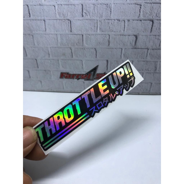 stiker THROTTLE UP!! Sticker THROTTLE UP Hologram