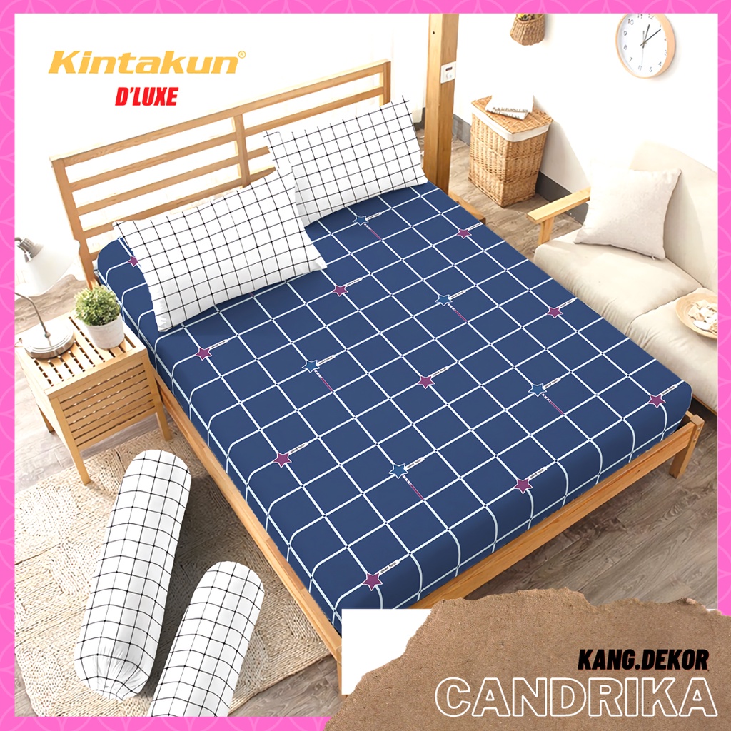 SPREI KINTAKUN DLUXE MOTIF CANDRIKA 160x200 NO 2 QUEEN SEPREI CANTIK MURAH MOTIF TERBARU SEPRAI KAMAR TIDUR D’LUXE SEPREI AESTHETIC D LUXE KINTAKUN SEPRAI CANTIK SEPRE DLUXE PROMO ANTI LUNTUR MOTIF PLUS SARUNG BANTAL SPREI DEWASA ALAS KASUR SPREI ADEM