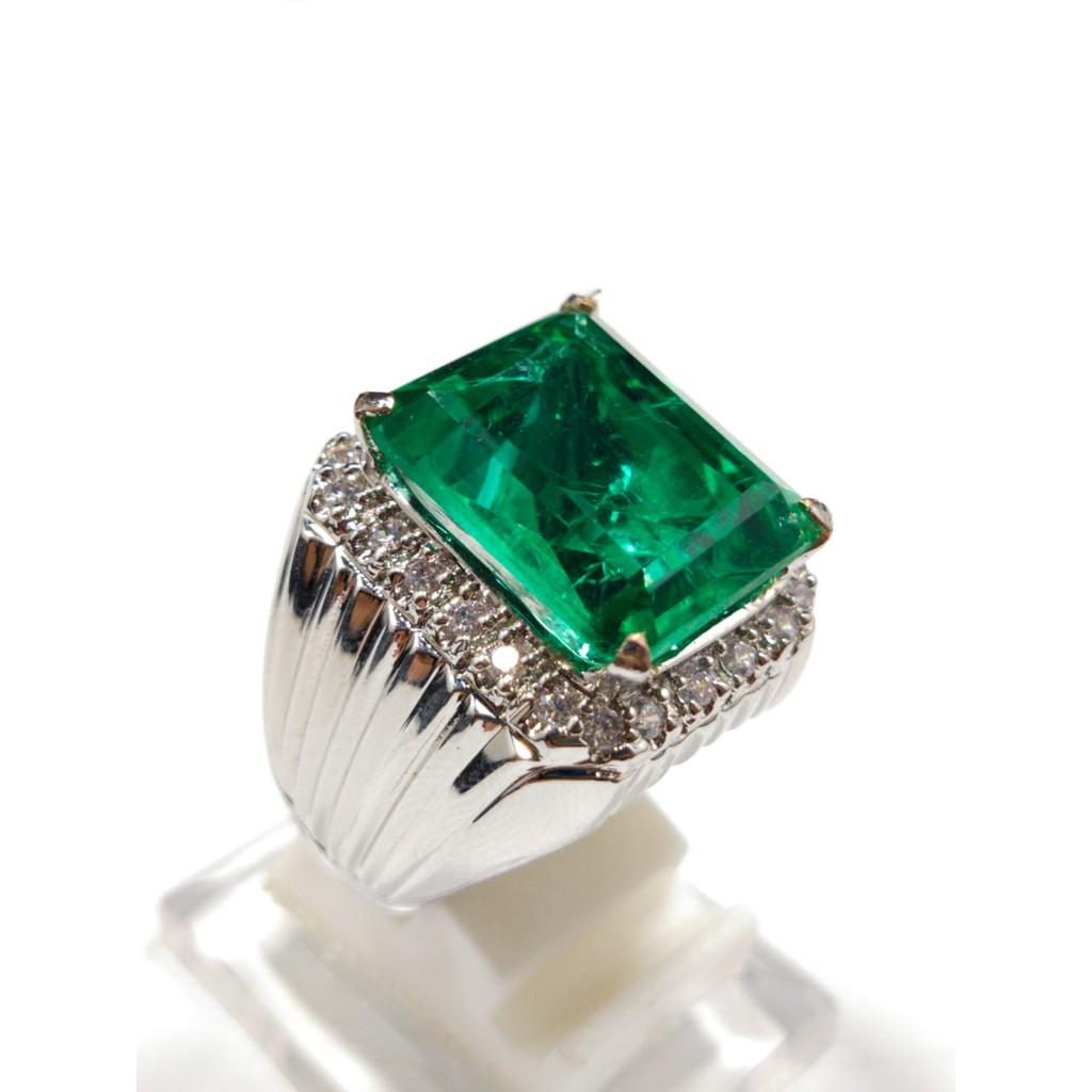 TERMURAH PROMO BIG SALE RAMADHAN BATU PERMATA ZAMRUD RUSIA ASLI CHATAM