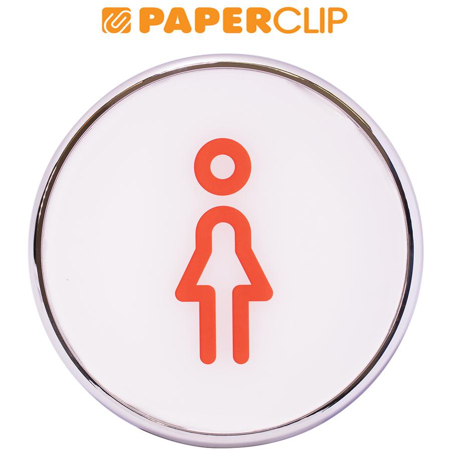 

SIGN LABEL WANITA-CHROM ROUND UKURAN 16.5cm