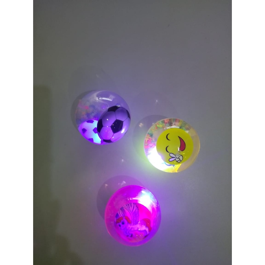 Super Duper Glitter Ball/ Water Ball Light Up/Mainan Anak Bola Bekel Mainan LED Bola Karet Glitter