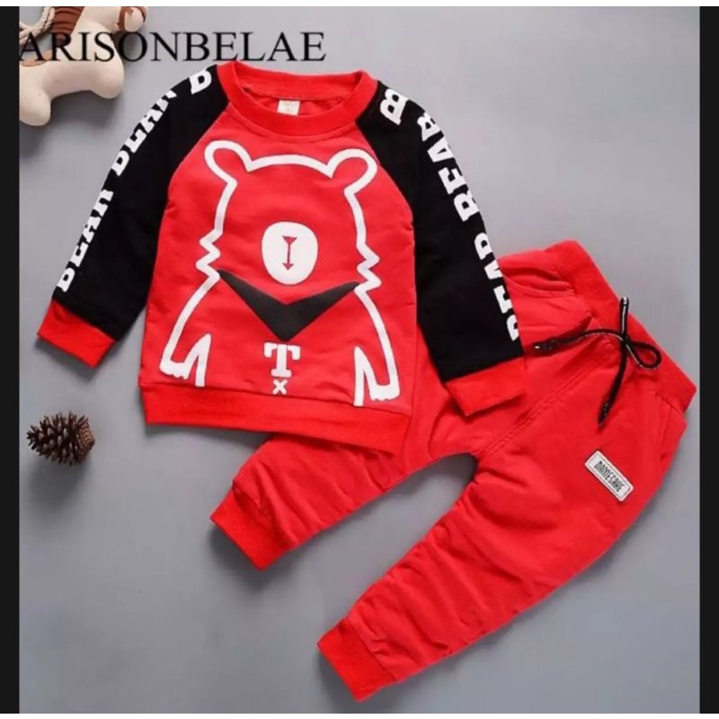 PAKAIAN ANAK / BAJU ANAK / SETELAN SWEATER ANAK BABY BEAR