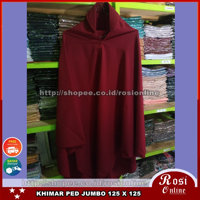 JUMBO WOLPEACH PED ANTEM XXL / JILBAB HIJAB SYARI JUMBO WOLFIS-3