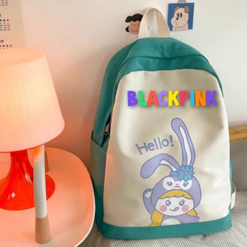 samasuka.shop - Tas Anak Perempuan MingHao Fashion Korea Ransel KPOP Funny Cat Ming Hao Keren Terbaru