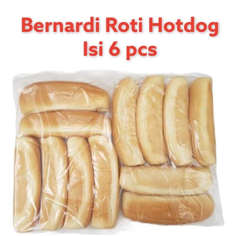 

Bernardi plain rolls Hot dog isi 6 ( 300 gr )