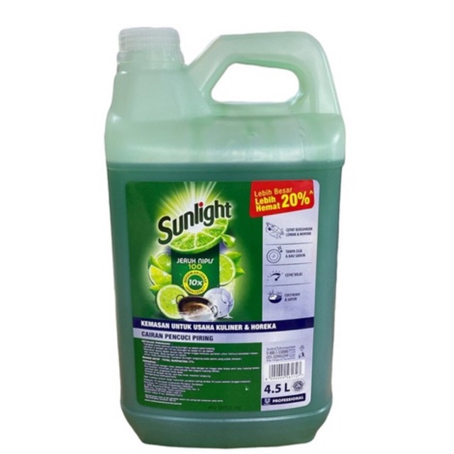 Sunlight Pencuci Piring Jeruk Nipis 4.5L