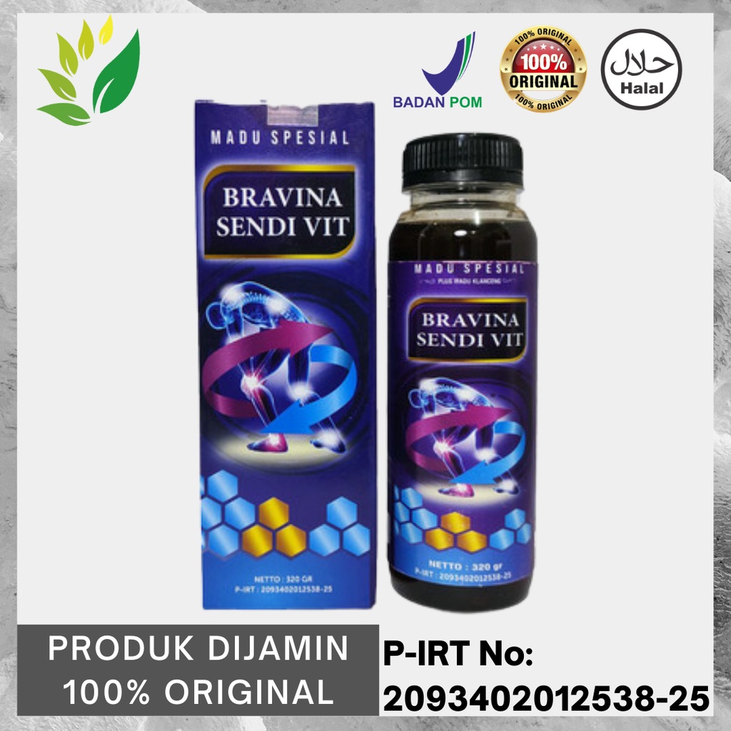Bravina Sendi Vit | Sendi Fit Obat Herbal Nyeri Sendi | Obat Herbal Rematik | Obat Herbal Asam Urat 
