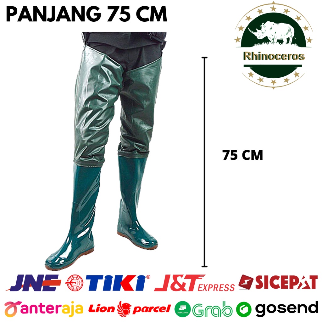 Sepatu Boots Pria Wanita Celana Sawah 75 CM Anti Air Sepatu Keong Elastis