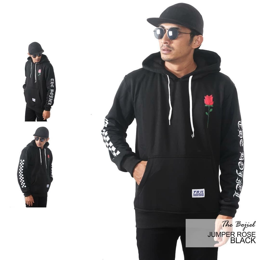 JAKET HOODIE PREMIUM LOKAL BRAND - BOJIEL (ROSE)