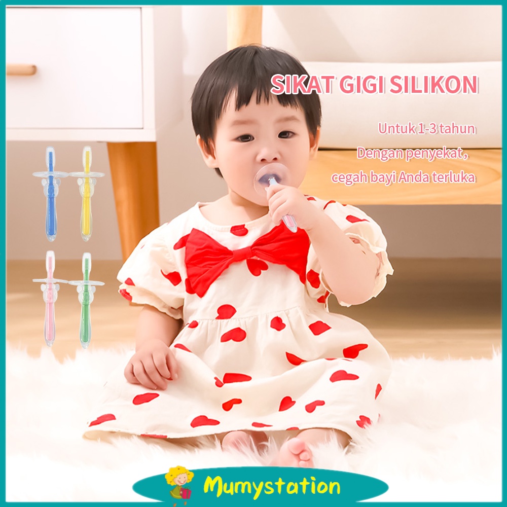 Mumystation Sikat Gigi Bayi Silicon - Baby Tooth Brush - Pembersih Mulut Bayi