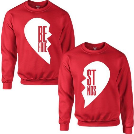 BE FRIENDS Sweater Couple Fleece All Size - Big Size S M L XL XXL XXXL XXXXL XXXXXL- Hot Promo