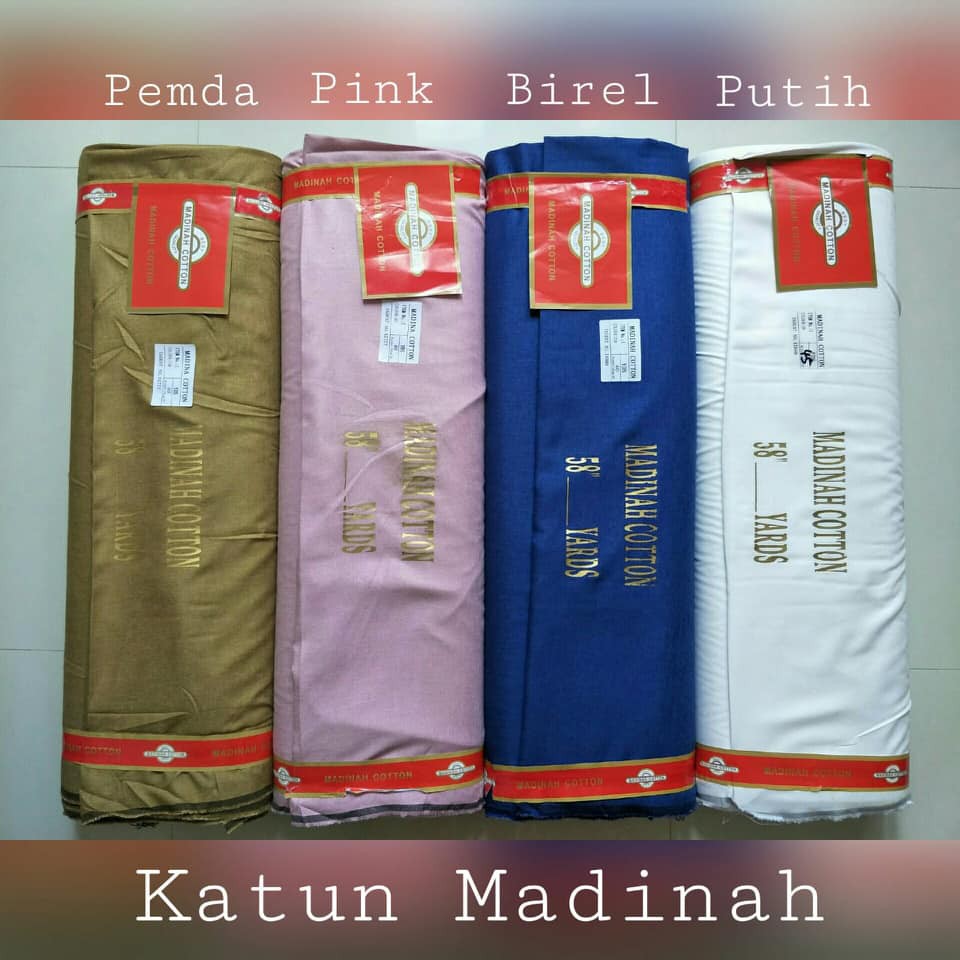 Kain Katun Madinah Fodu 0.5 Meter (Seri 1) - Bahan Cotton Madina Medina-2