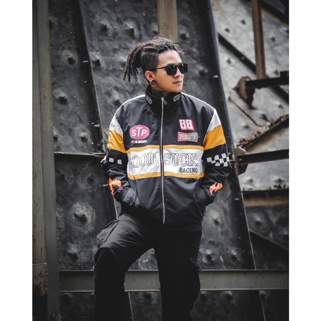 JAKET PRIA SALVIO HEXIA - JACKET NASCAR STREET - JAKET MOTOR RACING