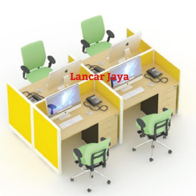 Jual Meja Kerja Partisi Kantor Uno Staf Bisa Custom Size