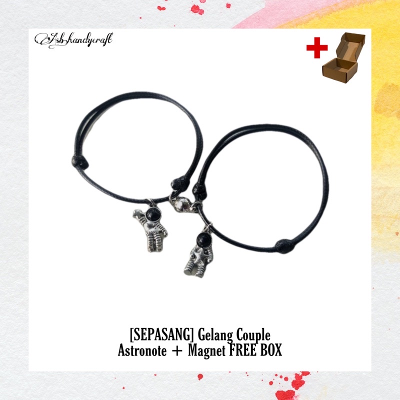 ASB - [SEPASANG] Gelang Couple Astronote + Magnet FREE BOX