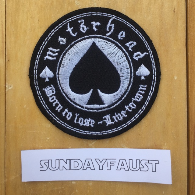 Patch/Emblem bordir jahit Motorhead Ace