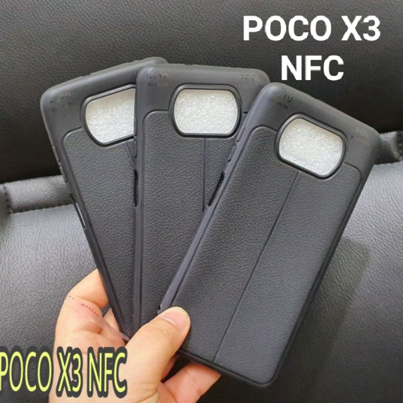 Autofokus Leather Case Poco X3 NFC