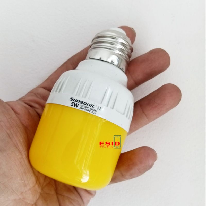 Lampu Led Bulb Bohlam Kuning Sunsonic 5W Yellow 5 Watt Kualitas Terbaik