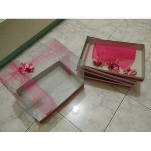 kotak / box seserahan / hantaran mika SIZE L (BESAR)