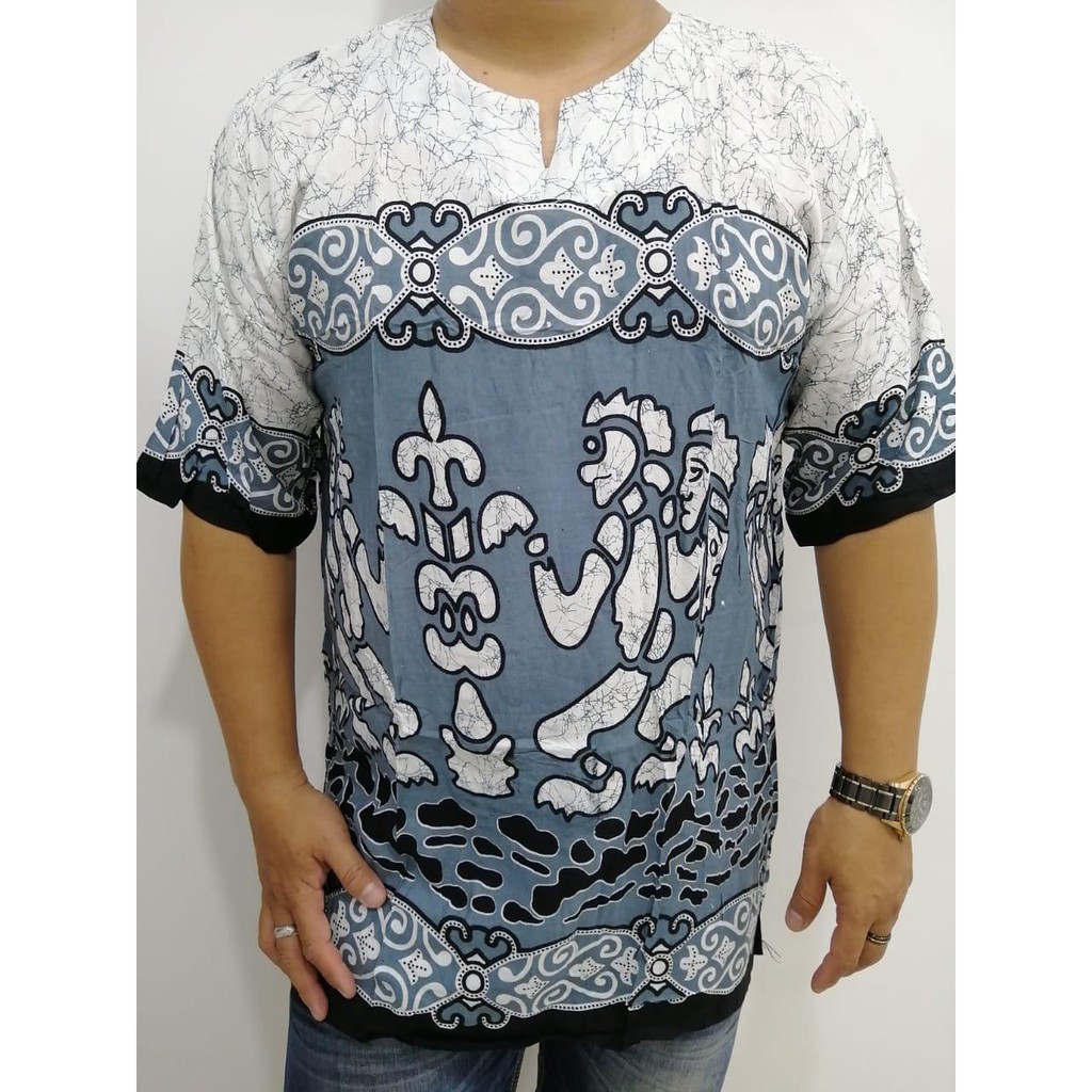 Promo Baju Bahan Katun Motif Asmat Big Size