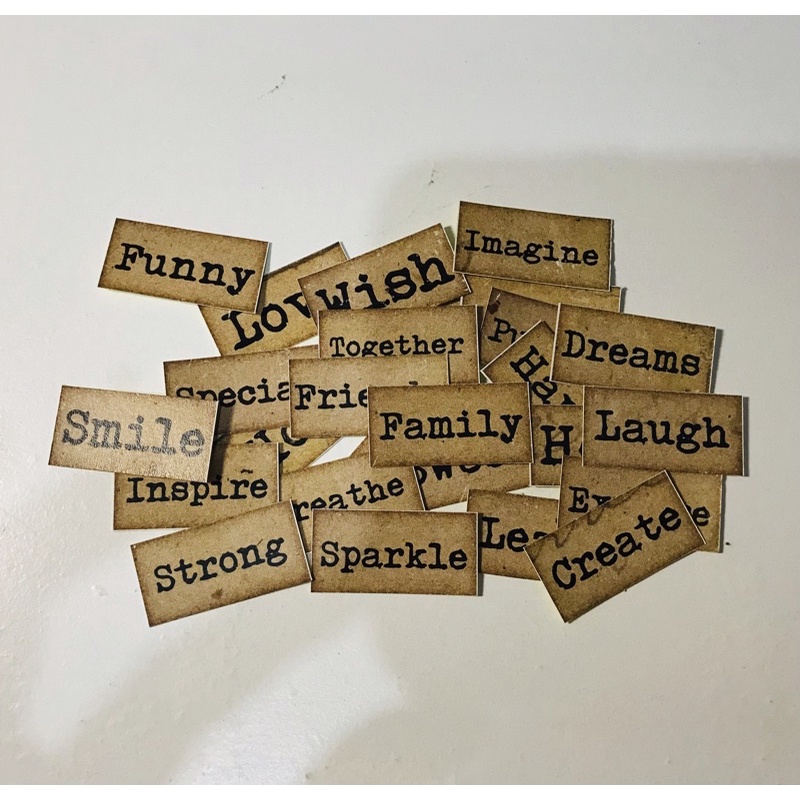 

(27 pcs) sticker words / sticker journal / journal sticker