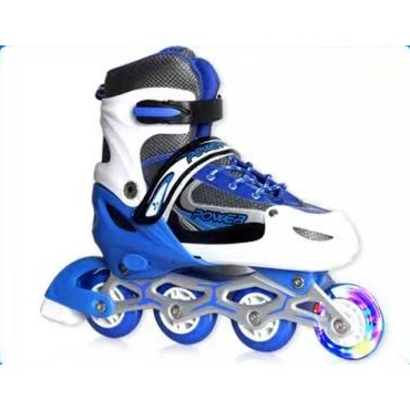 Sepatu Roda Anak Lampu Rainbow Merek Power Inline Skate Power Roller Skate Untuk Anak