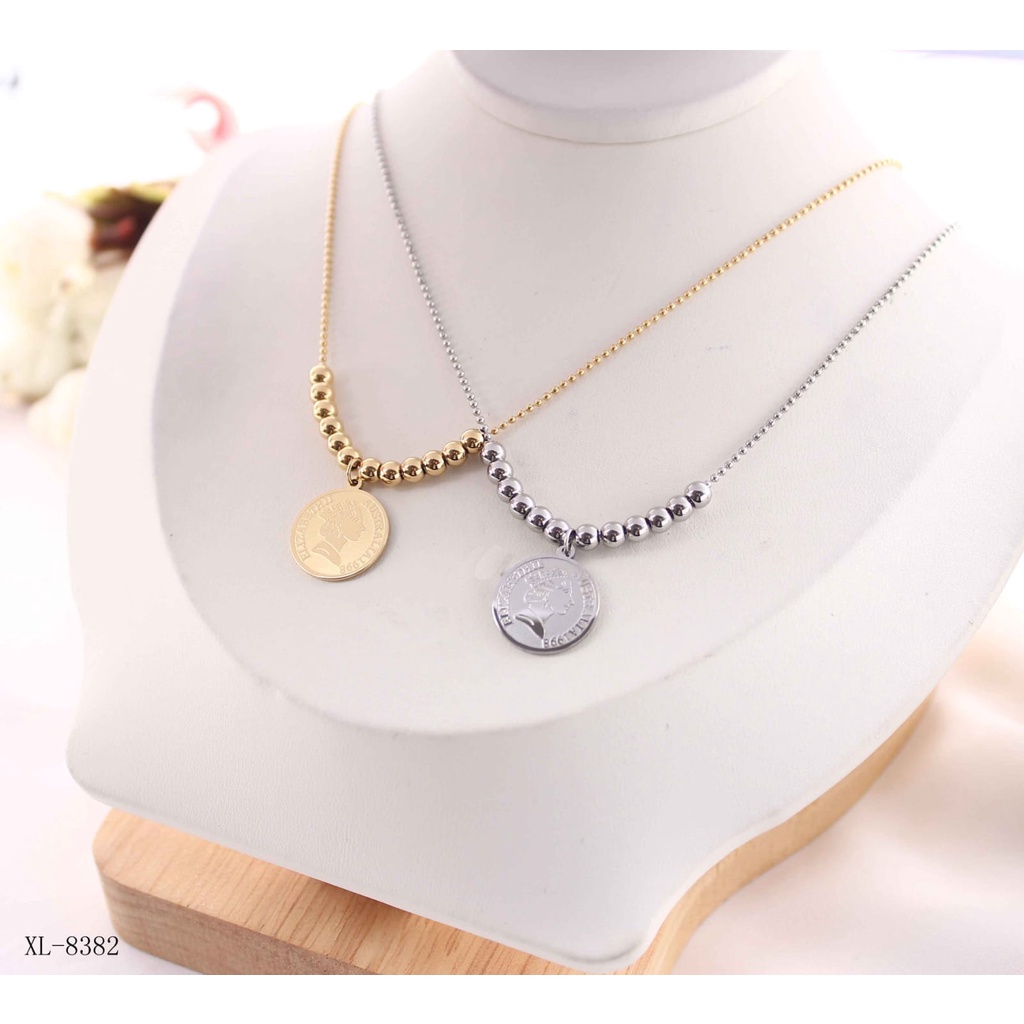 Kalung titanium perhiasan fashion 8317,8382