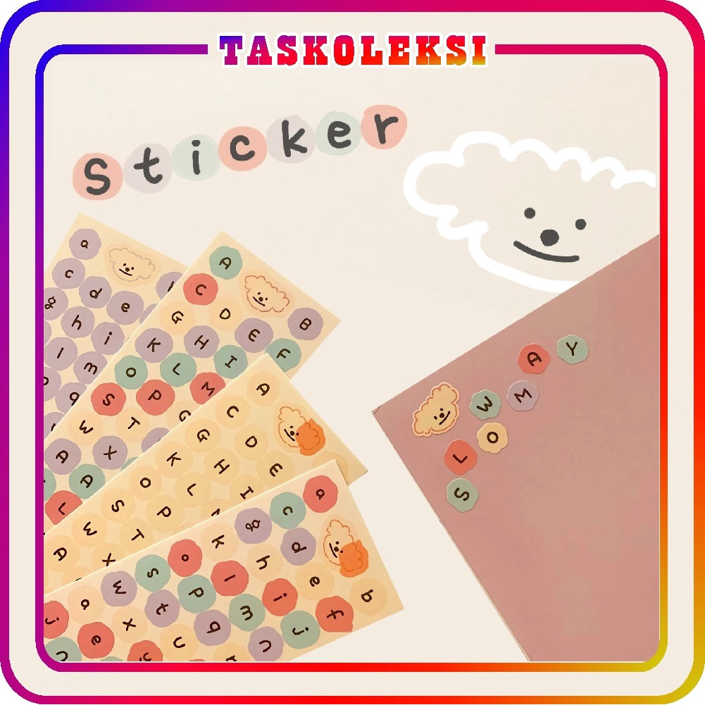 ☛TK☚ R440 1Pc CUTE ALPHABET Sticker Deco DIY Planner BUJO Stiker Aesthetic