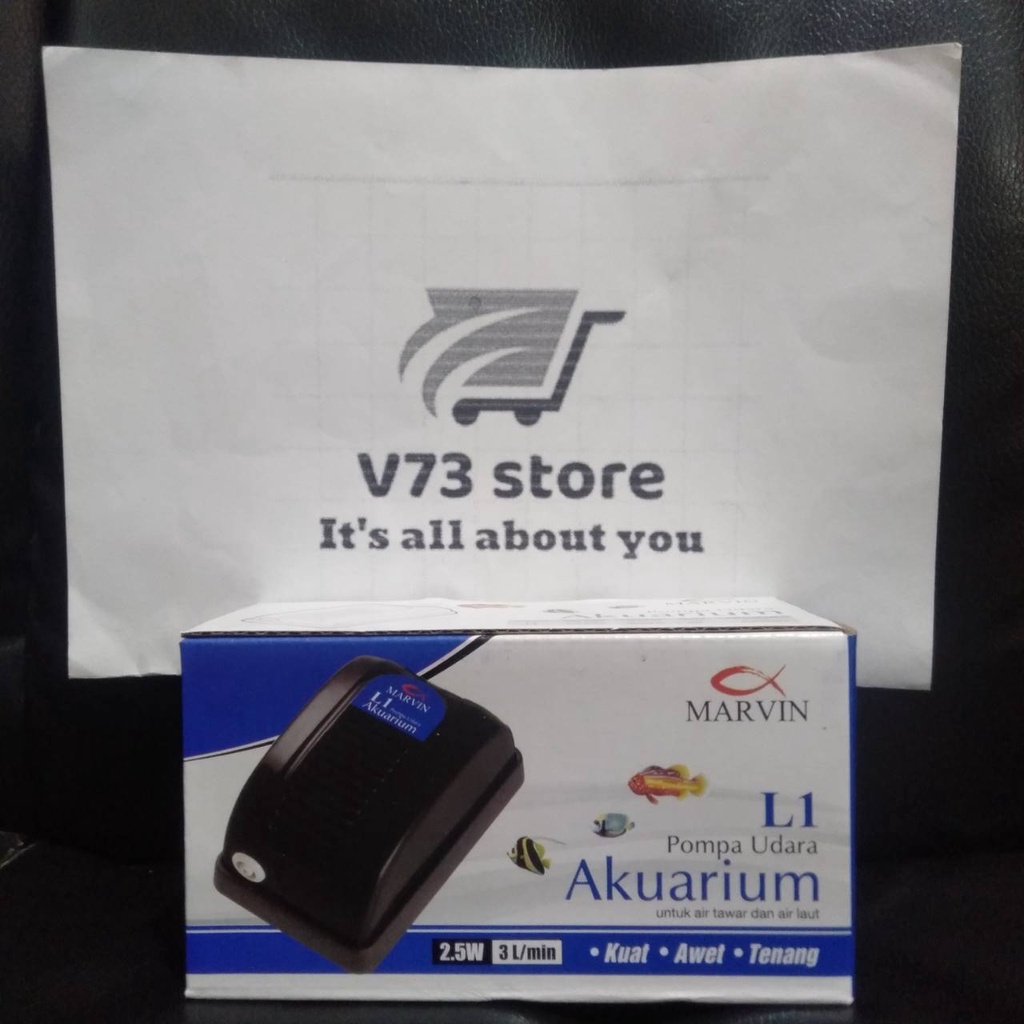 MARVIN L1 AIRPUMP 1 LOBANG 2.5 WATT AERATOR 1 LUBANG AIRATOR AQUARIUM