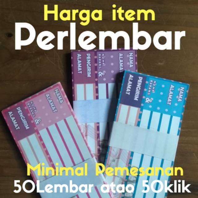 

Label Pengiriman olshop non stiker,
