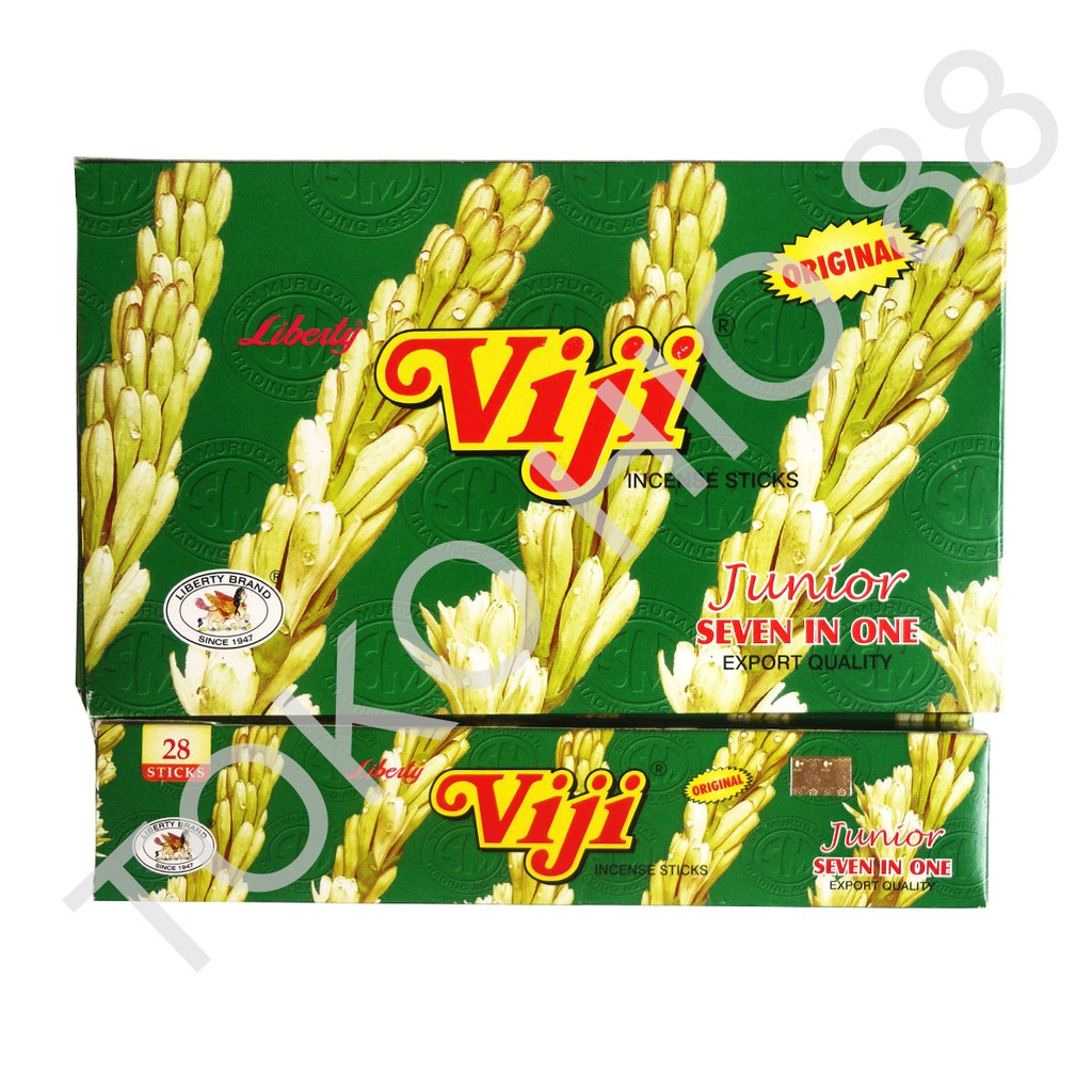 Hio Dupa India Wangi Aromaterapi Merk Viji Junior 7 in 1 Asli Berkualitas Aromatherapy Incense Stick