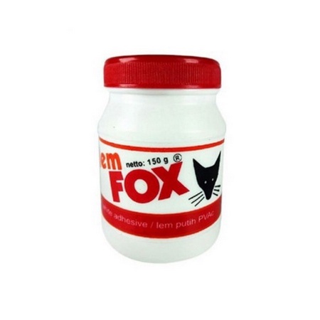 LEM PUTIH FOX 150 - 500GRAM ADHESIVE GLUE KAYU KERTAS SERBAGUNA UNTUK SLIME LEM ANAK