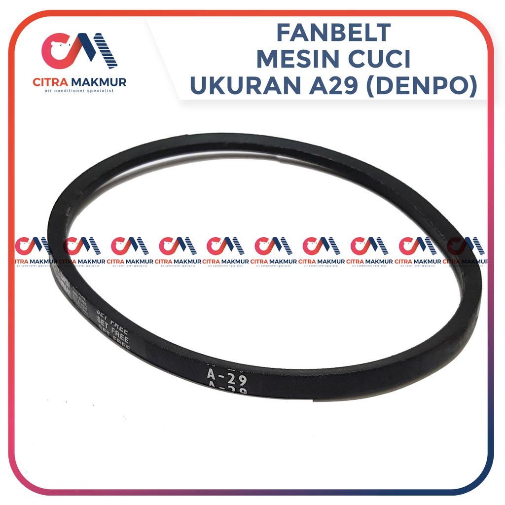 Vanbelt A29 Mesin Cuci Denpo Dempo Denpoo V Van Fan Belt Panbel Fanbelt Vbelt Pan A 29