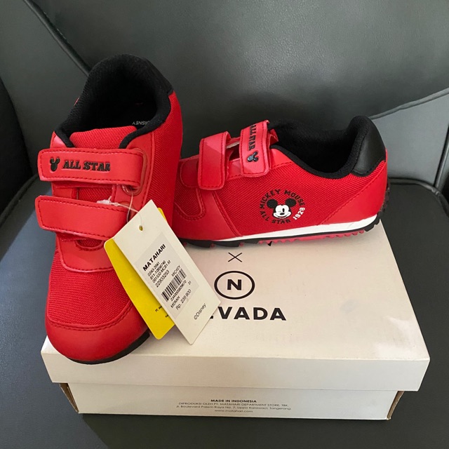 Sepatu Anak Laki-Laki Mickey Nevada x Disney Merah