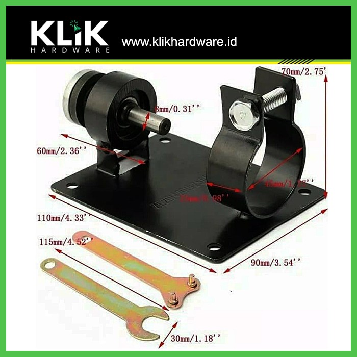 Dudukan Mesin Bor Ke Gerinda Meja Potong Adaptor Grinder Stand Holder