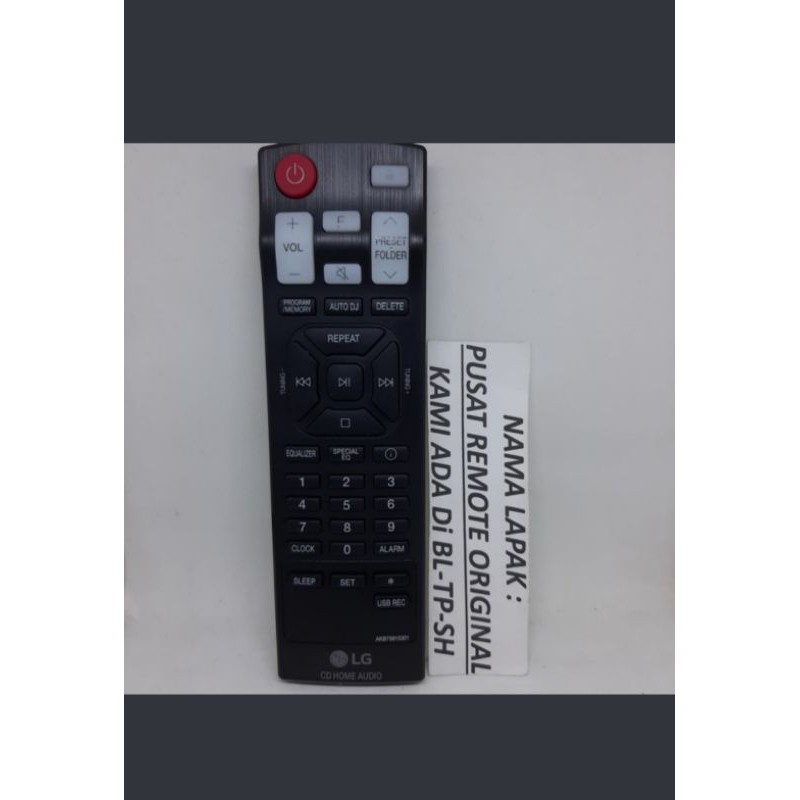 REMOTE REMOT CD HOME AUDIO LG AKB75815301 ORIGINAL ASLI