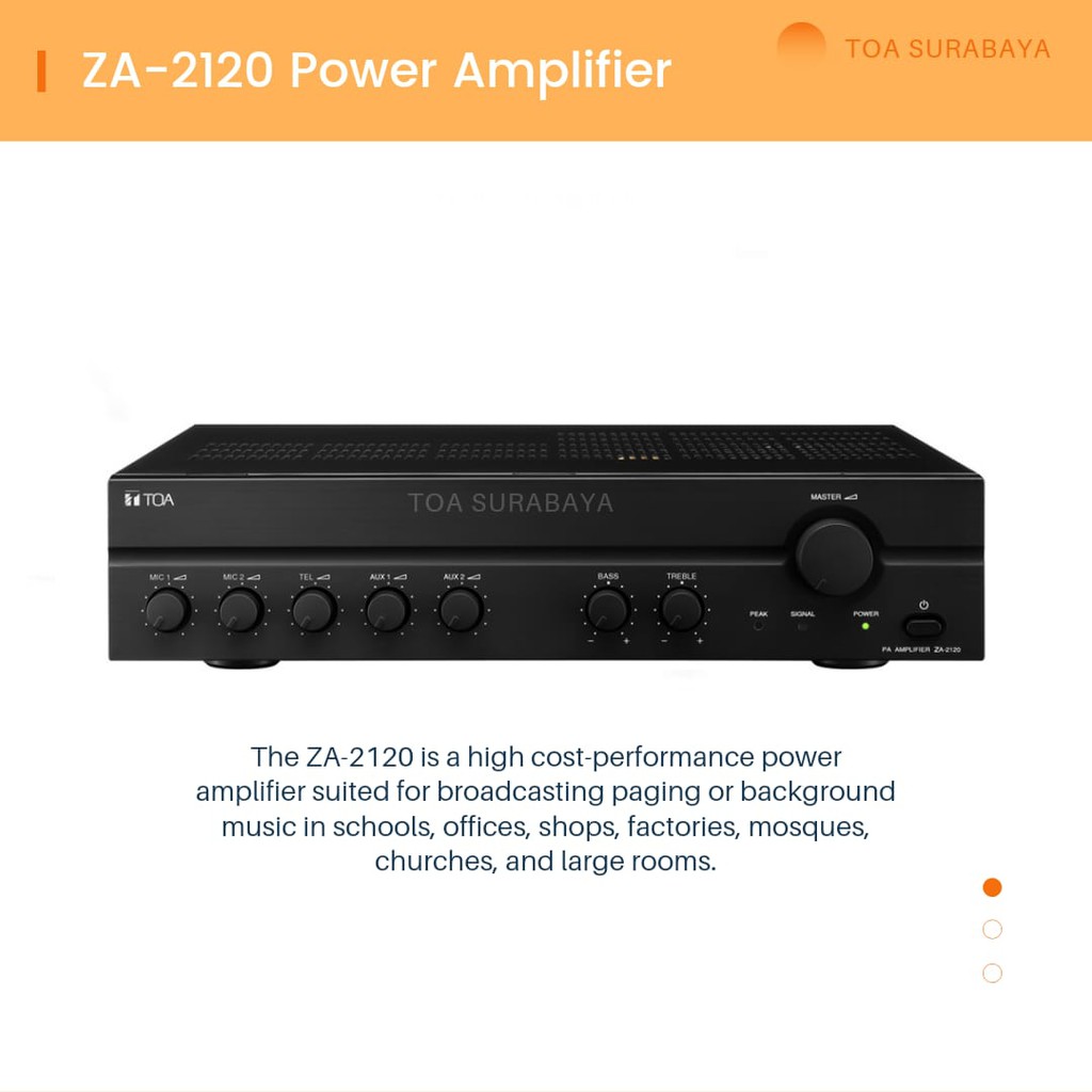 ZA-2120 TOA Power Amplifier