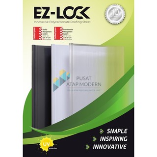 EZ Lock Atap  Polycarbonate Anti  Bocor  1 Paket Panjang 6m Shopee Indonesia