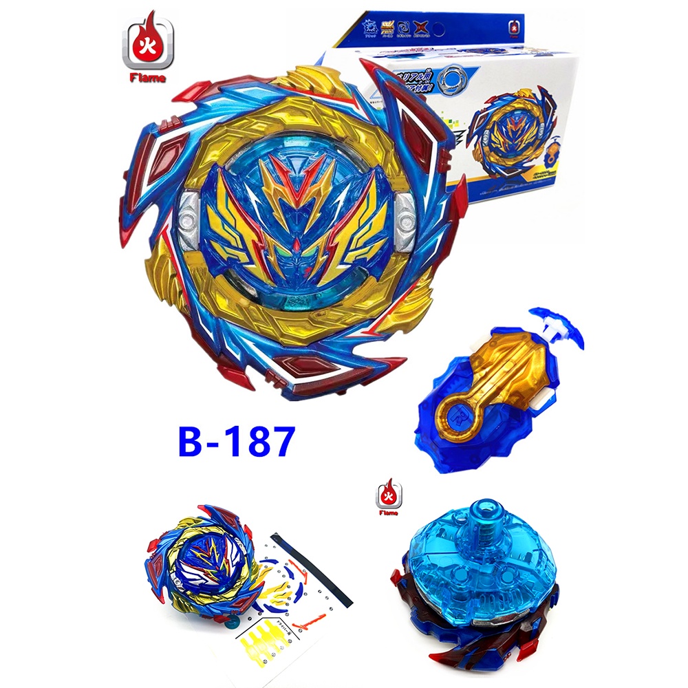 B187 Beyblade Burst DB Savior Valkyrie Shot-7 Devil Blade Launcher Gyro Spinning Gyroscope